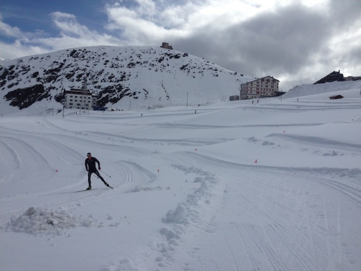 The Stelvio Pass ski track and hotel Widmer stayed at 2,700 metres above sea level in Switzerland. (Courtesy photo)