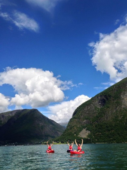 Sunny kayak in the fjord  (All photos courtesy of Kate Barton and Koby Gordon)