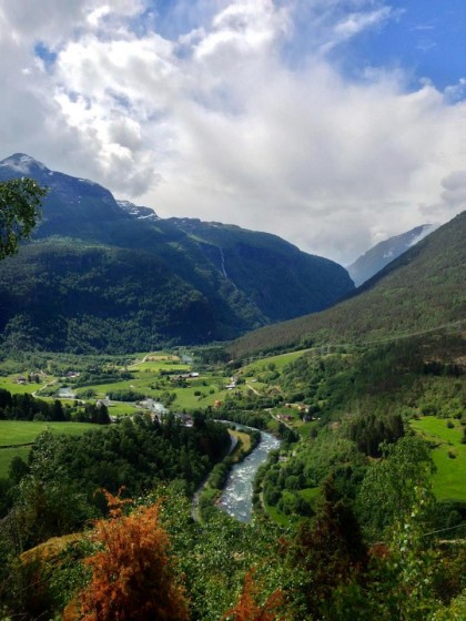 Our drive down to the fjord. (All photos courtesy of Kate Barton and Koby Gordon)