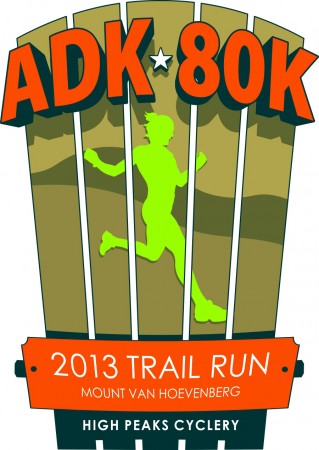 ADK 80K trail run logo