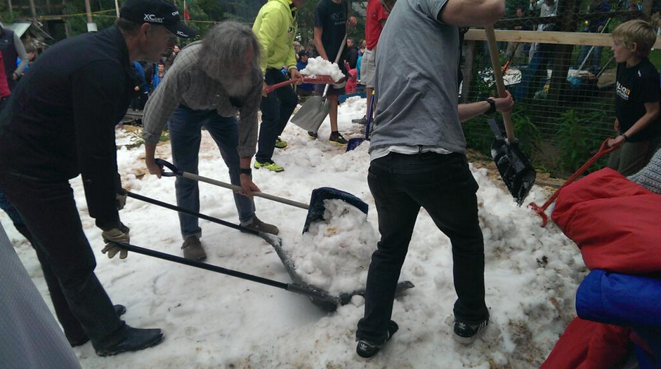 The making of the course. (Photo: Brian McKeever)