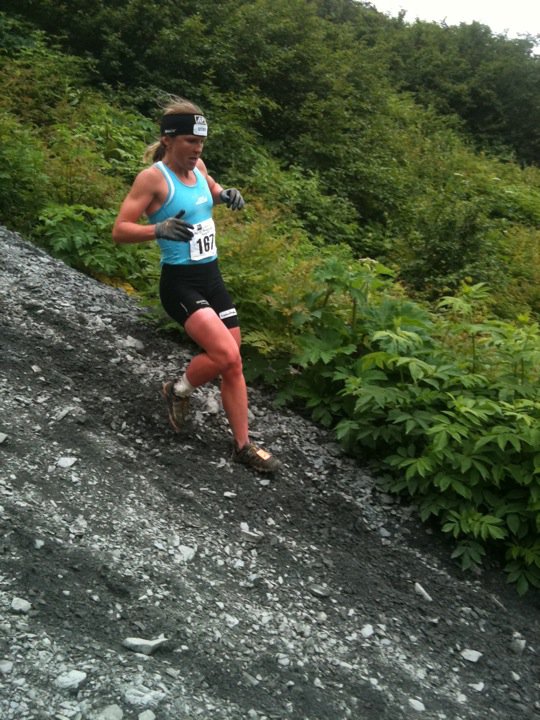Holly Brooks on the descent of the 2010 Mount Marathon Race. (Courtesy photo)