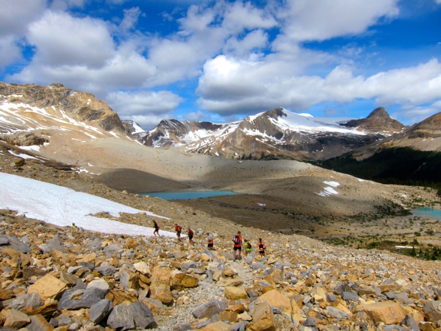 The Sun Valley Gold Team on the Iceline Trail in YoHo National Park earlier this month. (Photo: Colin Rodgers)