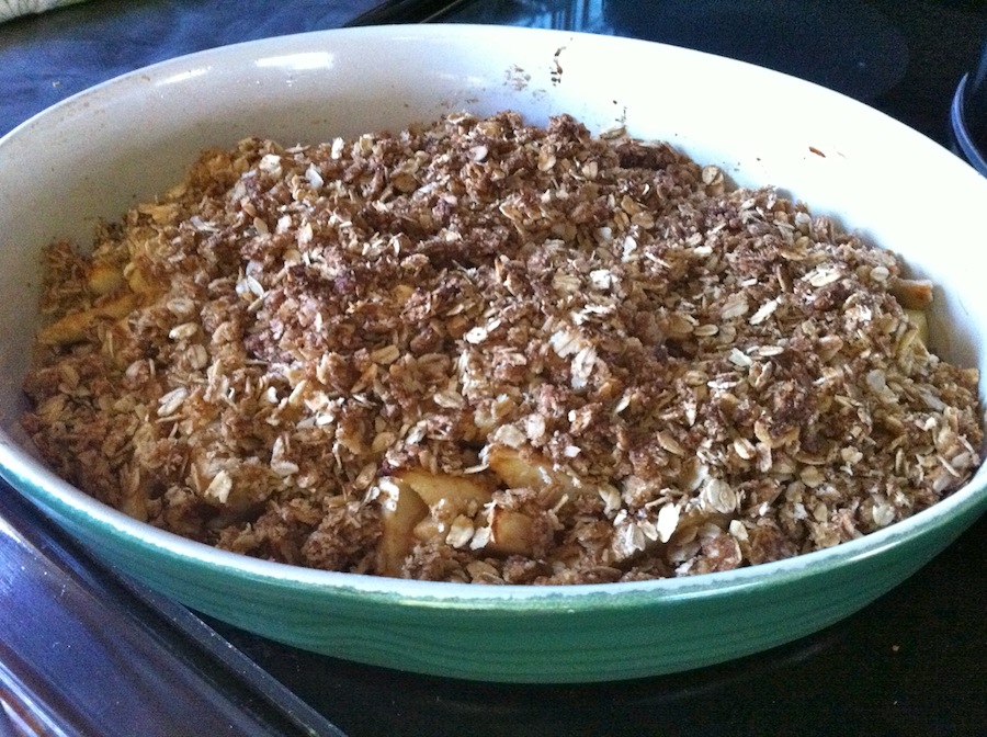 A little sugar and a lot of oats go a long way with this homemade apple crisp recipe.