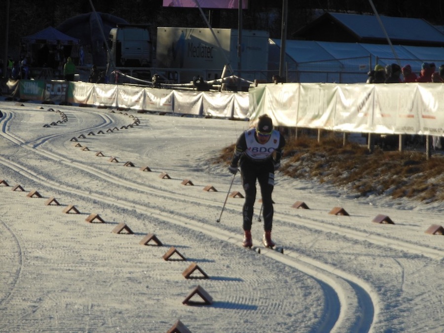 Simi Hamilton (USST/SMST2), who placed 135th out of nearly 200 men in Friday's 15 k classic FIS race in Beitostølen, Norway. (Photo: noahhoffman.com)