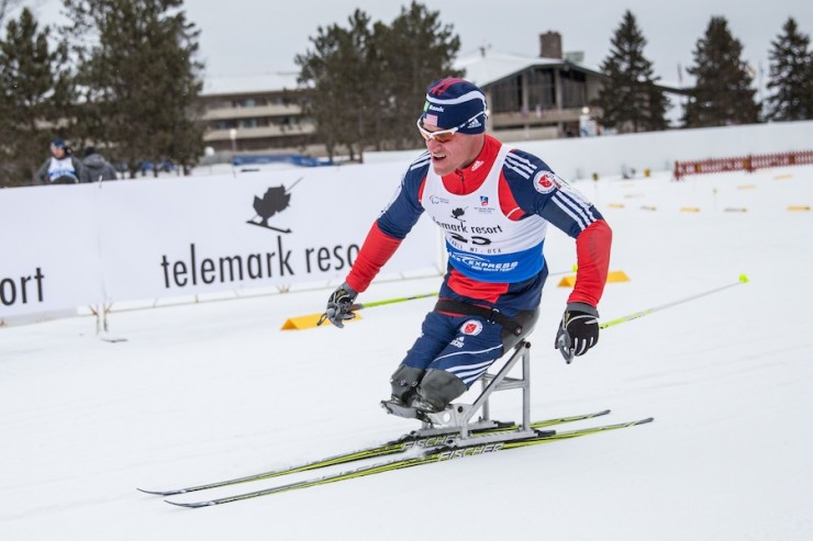 U.S. Paralympics national-team member Dan Cnossen at the 2013 IPC World Cup in Cable, Wis. (Photo: James Netz)