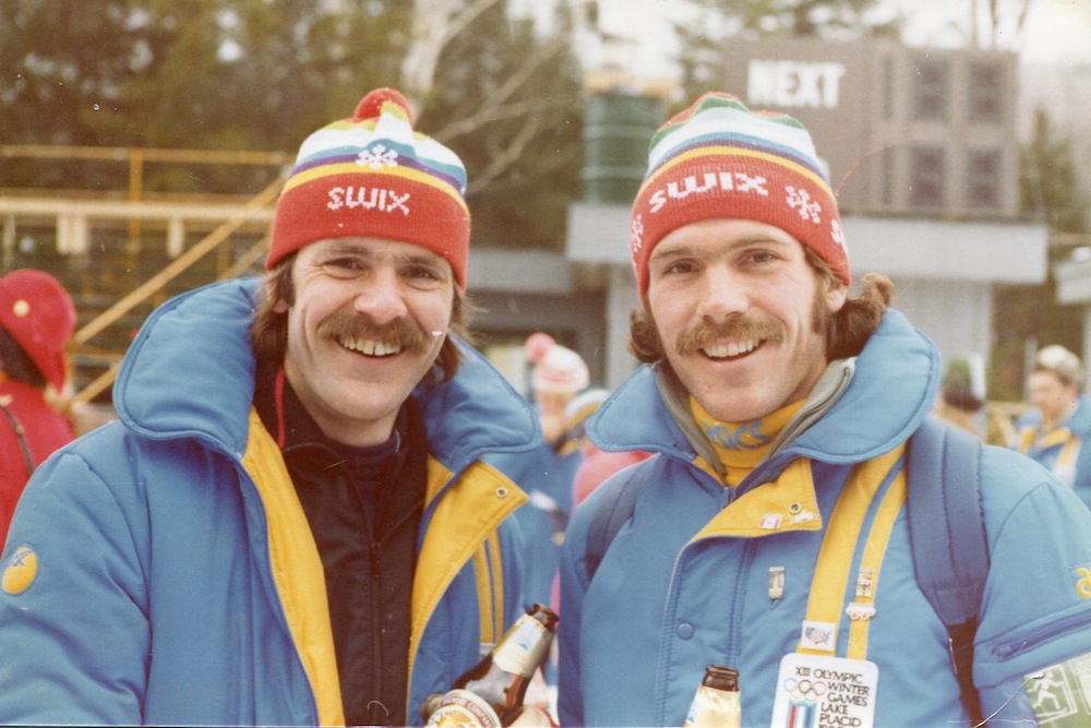 Peter Hale and Peter R. Hale (r), friends at first sight at the 1980 Olympics in Lake Placid, N.Y. (Photo: Peter R. Hale, of Rumford, Maine)