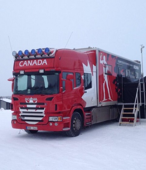 The Canadian World Cup Team's new wax "truck" (Photo: FIS XC Twitter)
