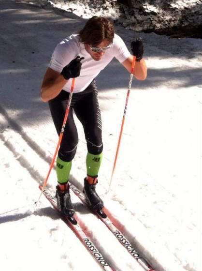 Torin Koos of the Bridger Ski Foundation training earlier this season.