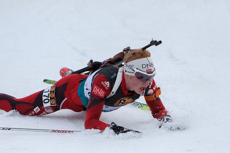 Johannes Thingnes Bø after finishing sixth at 2012 Norwegian biathlon championships in Trondheim. At 20, Bø won his first IBU World Cup on Saturday, then repeated with another victory in Annecy, France, on Sunday. (Photo: Wikimedia Commons)