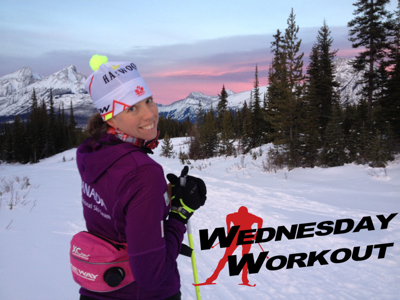 Perianne Jones (Canadian World Cup Team) getting some altitude training in at 1,825 metres a couple weeks ago at Mt. Engadine Lodge in Canmore, Alberta. (Courtesy photo)