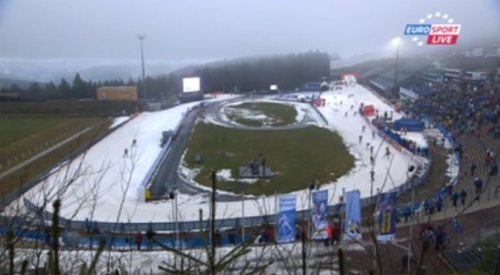 The track at Oberhof, Germany, the first of three venues in the 2013/2014 Tour de Ski.