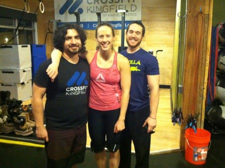 CrossFit Kingfield coaches (left to right) Tony Christopherson, Amanda Sullivan (co owner) and Danny Yeager (head coach and co owner). (Photo: Audrey Weber)