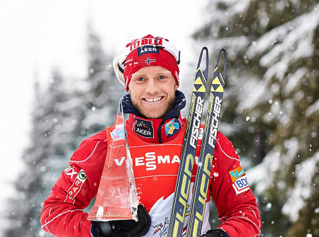 Martin Johnsrud Sundby, Winner of the Tour de Ski.  Photo: Fischer/Nordic Focus