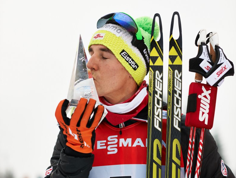 Johannes Dürr finished the 2014 Tour de Ski in third place, and placed eighth in the Olympic 30 k before being caught using EPO. (Photo: Fischer/Nordic Focus)
