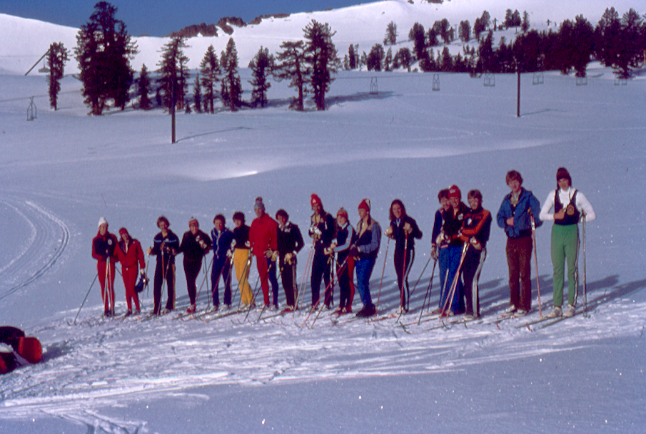 The U.S. biathlon team at a training camp in Squaw Valley, California, in the spring of 1981. Photo courtesy of Art Stegen.