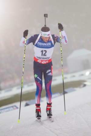 Tim Burke just missed qualifying for the pursuit in Oberhof, placing 61st in the sprint. Photo: USBA/NordicFocus.