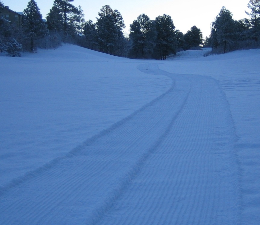 Groom your own XC ski trail.