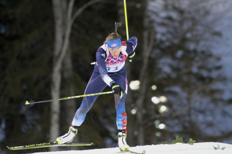 Susan Dunklee's 12th-place finish in the mass start at the Sochi Olympics was the best ever by a U.S. biathlete. Dunklee graduated from Dartmouth College having never tried biathlon - but joined Upham's program in Lake Placid, and the rest is history.