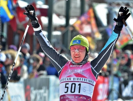 Caitlin Gregg, winner of the 2014 Birkie. Photo: American Birkebeiner Foundation