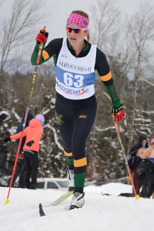 Smooth and fast: Anja Gruber was in total control of the women's 15k classic on Saturday