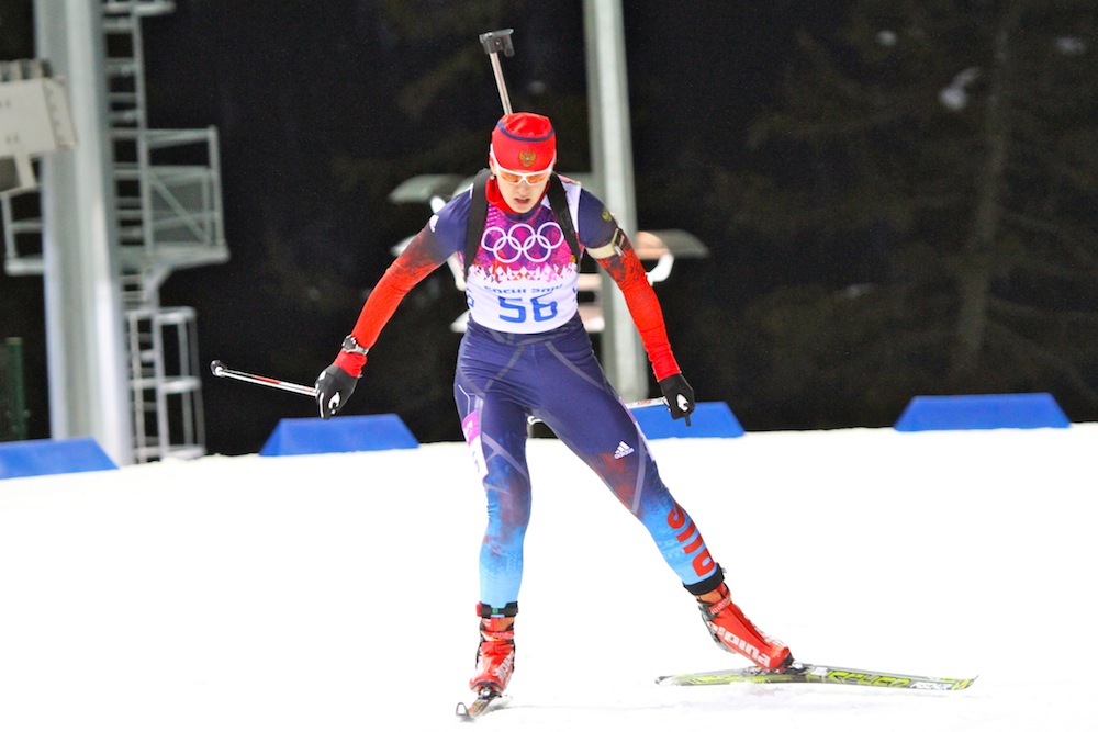 Olga Vilukhina won a silver medal in the sprint at the 2014 Olympics.