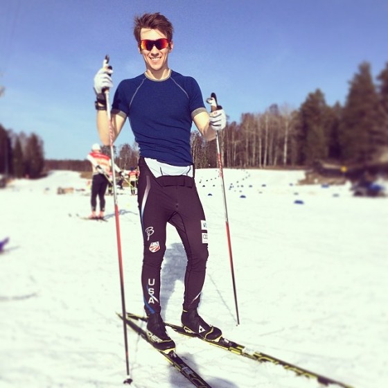 Reese Hanneman in spring-like conditions at World Cup Finals in Falun. (Photo: Reese Hanneman/Instagram)
