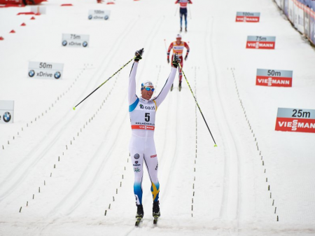 Daniel Richardsson wins Holmenkollen. Photo: Fischer/Nordic Focus