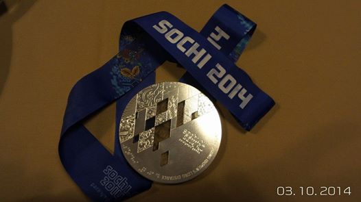 Oksana Masters' silver  medal in the 12 k distance event at the 2014 Sochi Paralympics. (Photo: U.S. Paralympics Nordic)