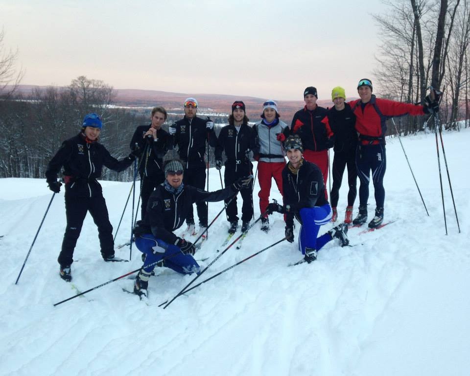 The Gustavus Adolphus College ski team out training. Photo courtesy of Tyler Gustafson.