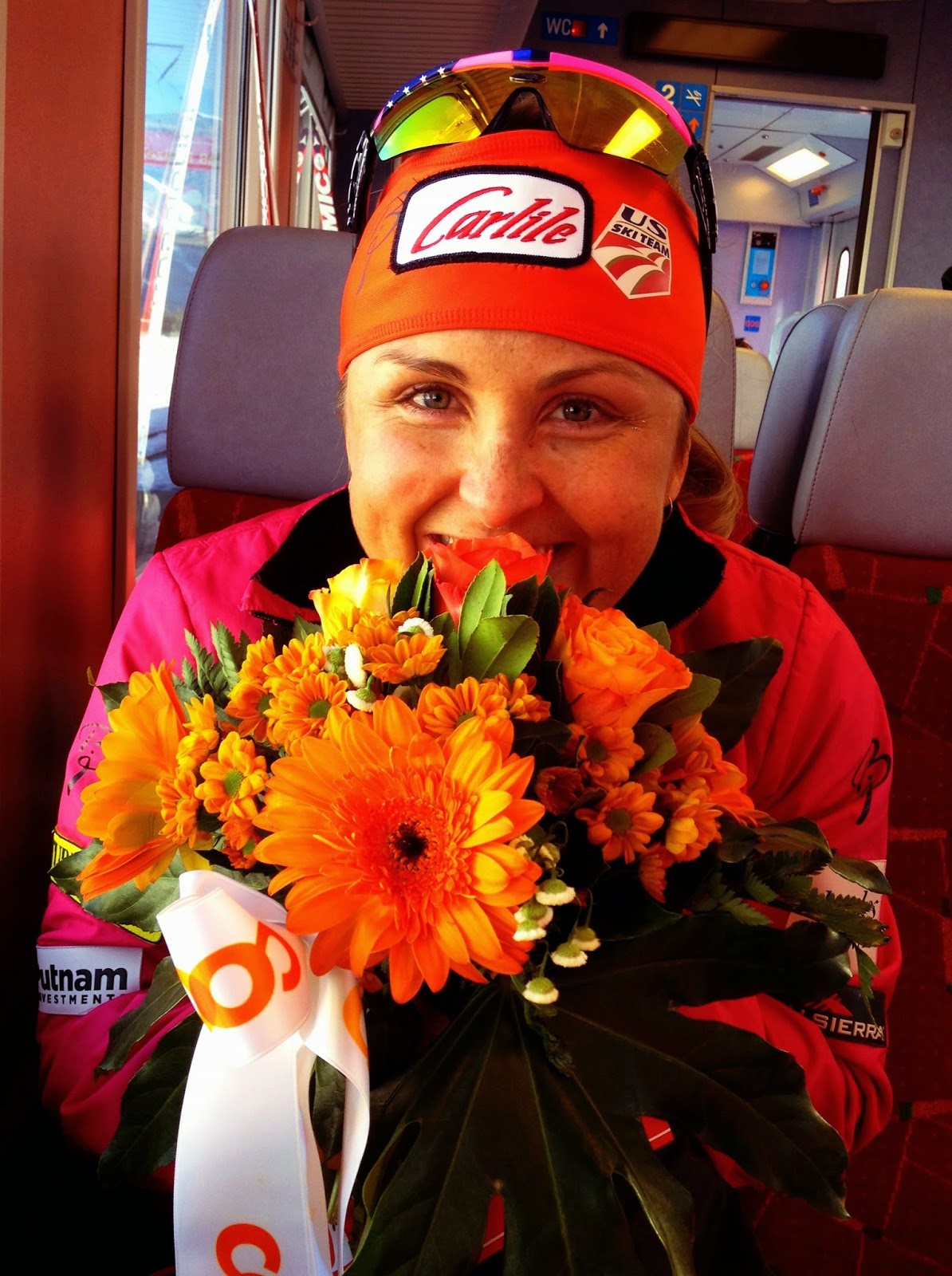 Holly Brooks after placing fourth in the 2014 Engadin Ski Marathon in March in Switzerland. (Courtesy photo/HollySkis.blogspot.com) http://hollyskis.blogspot.com/2014/03/home-sweet-home.html