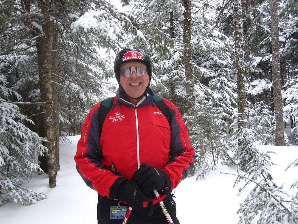 Jackson's former executive director, Thom Perkins enjoying the Wildcat Valley Trail in Jackson, N.H., in 2013. (Photo: Kathy Bennett)