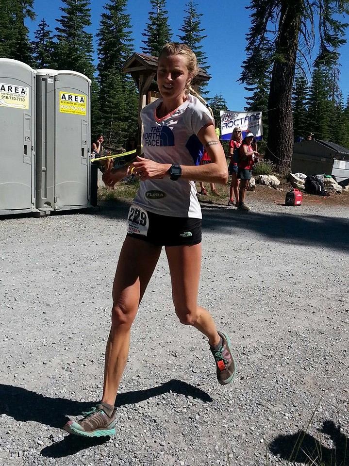 Stephanie Howe racing in the Western States 100-mile. 