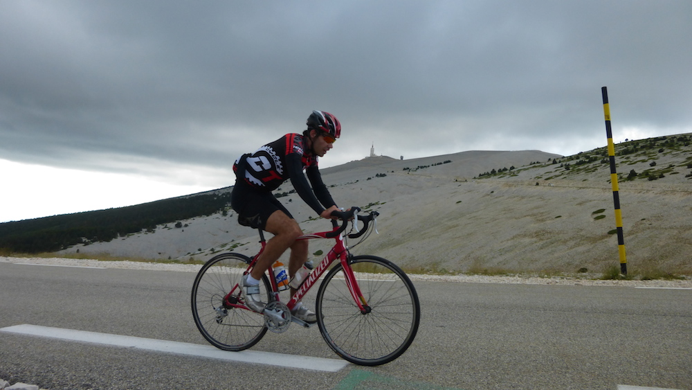Ricardo Izquierdo-Bernier during a  training ride on Mont-Ventoux in France. (Courtesy photo)
