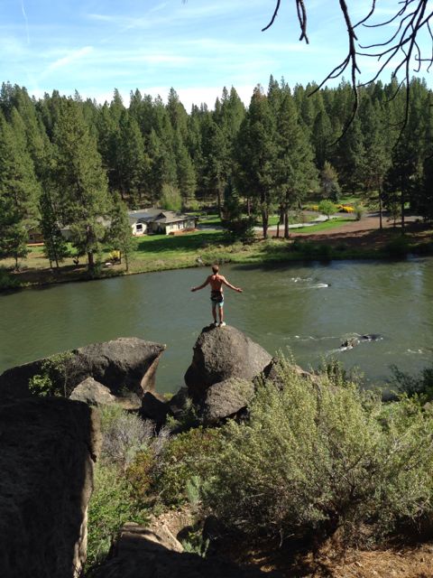 Andy Newell by the water in Bend, Ore. (Photo: Andy Newell/http://blogs.fasterskier.com/andynewell/)