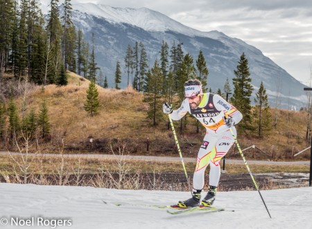 Canadian Para-Nordic Team veteran Brian McKeever placed eighth in Frozen Thunder's 10.8 k freestyle interval start on Oct. 27 in Canmore, Alberta. (Photo:  Noel Rogers/Bow Valley Photography)