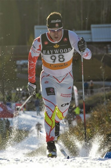 Ivan Babikov in the Frozen Thunder classic sprint. (Photo: Angus Cockney)
