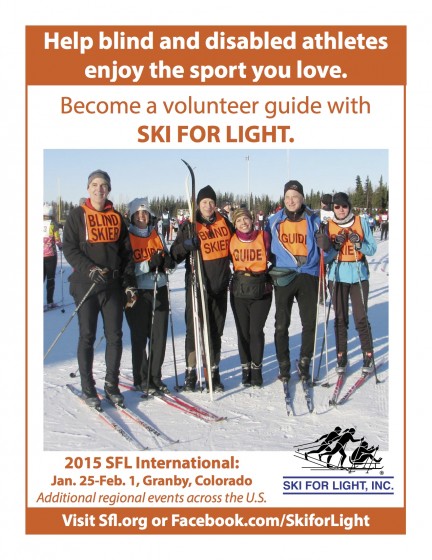 Ski For Light Recruitment poster 2015