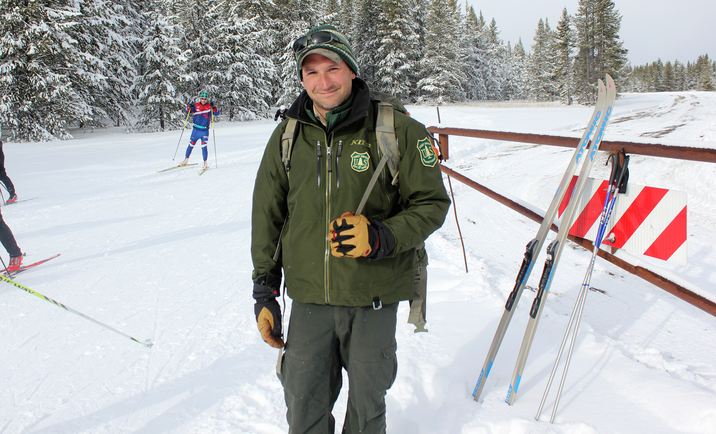 Todd Schmidt, US Forest Service, "pass checker," first year the the Yellowstone Ski Festival    