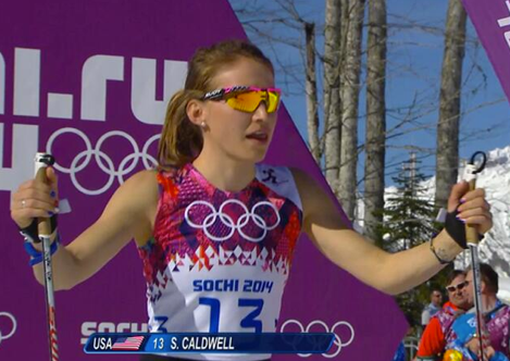 Sophie Caldwell in Sochi.