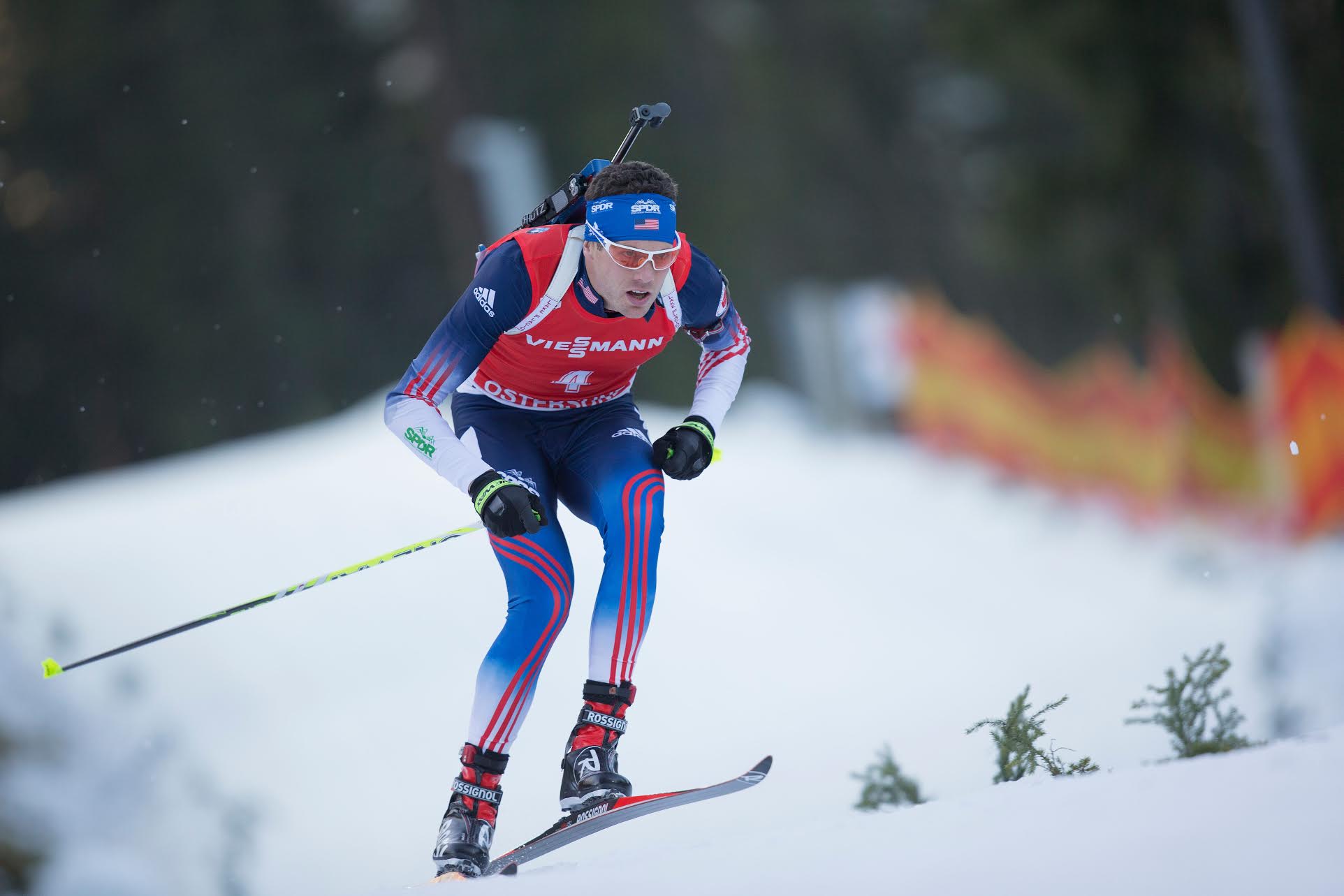 Tim Burke en route to a top-20 performance in today's World Cup sprint. Photo: USBA/NordicFocus.com.