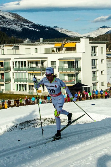 Canadian Graeme Killick on his way to 41st in the World Cup 15 k classic on Saturday in Davos, Switzerland. 