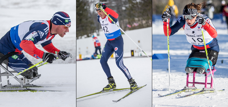 (L-R) Dan Cnossen, Omar Bermejo and Oksana Masters are three members of the U.S. team who will be competing at the IPC Nordic Skiing World Championships in Cable, Wisconsin. (Photo: U.S. Paralympics)