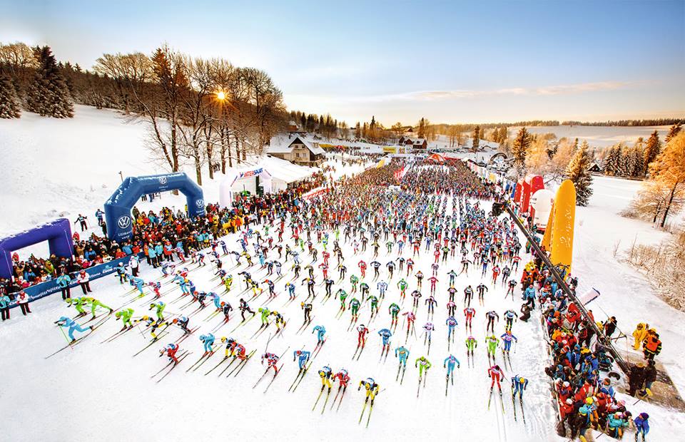 Start of the Jizerská Padesatka, a 50 k classic race near Liberec Czech, Republic. (Photo: Swix Ski Classics)