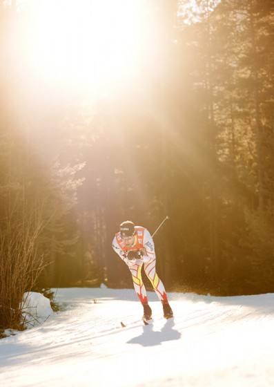 Canada's Alex Harvey racing to 14th in the men's 10 k classic individual start on Wednesday at the Tour de Ski's fourth stage in Toblach, Italy. (Photo: Fischer/NordicFocus)