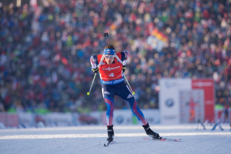 Tim Burke (US Biathlon) on his way to 38th in the  men's IBU World Cup 10 k sprint in Nove Mesto, Czech Republic. (Photo: USBA/NordicFocus)