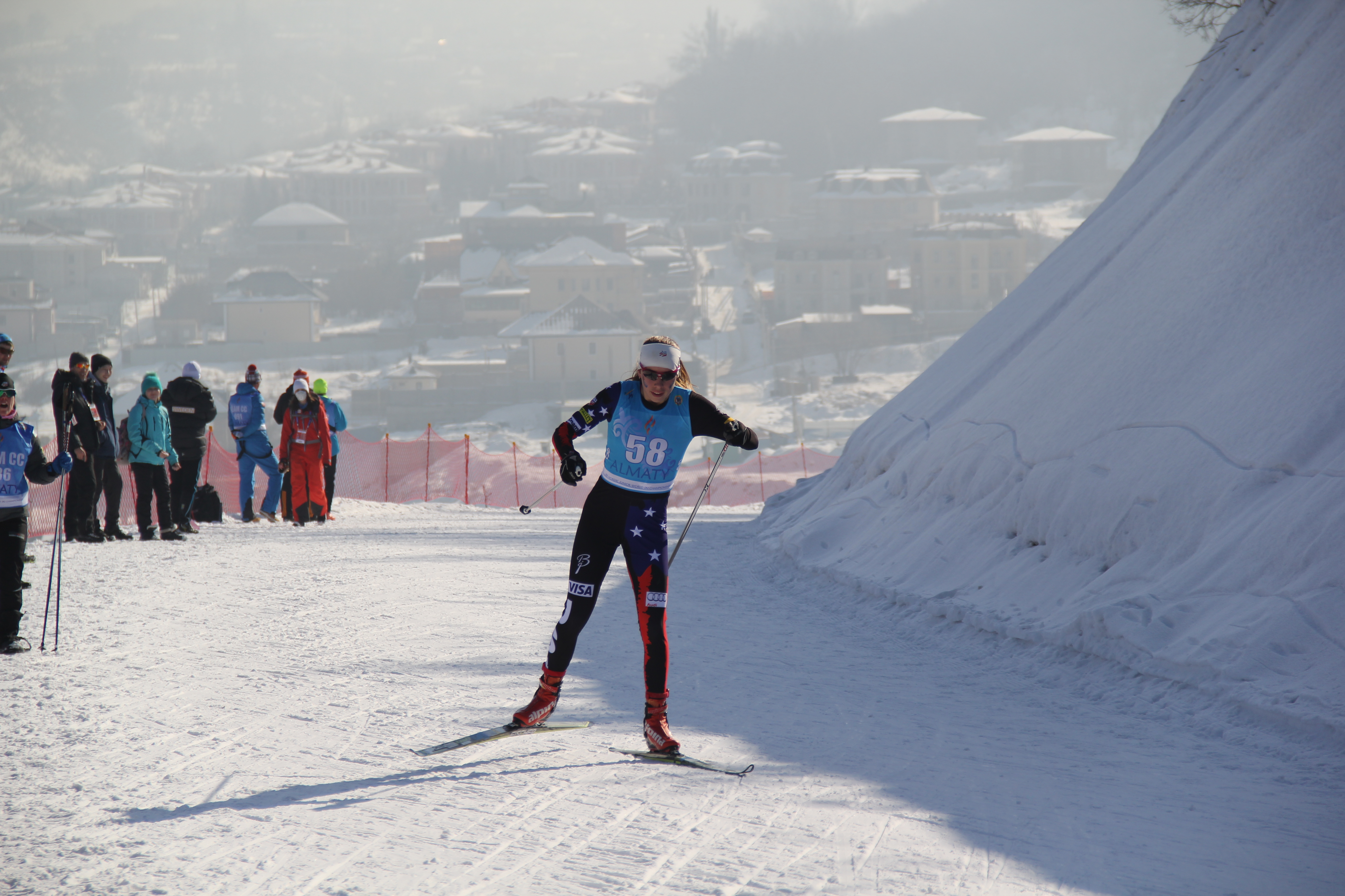 Katharine Ogden (SMS) placed 11th in Wednesday's 5 k freestyle in the Junior World Championships in Almaty, Kazakhstan.