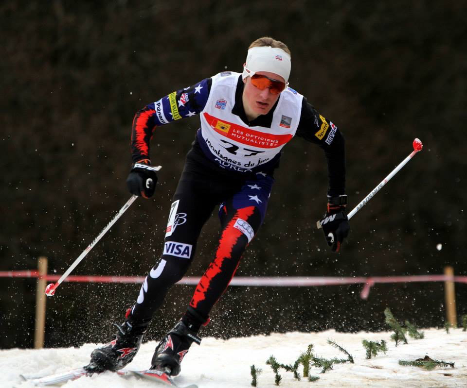 Adam Loomis (U.S. Nordic Combined B-Team) competing at the World Cup in January 2015 in Chaux-Neuve, France, where he scored his first World Cup points. (Photo: Sandra Volk)