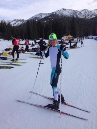 Caitlin Gregg debuts Podiumwear one-piece race suit at Spring Series.