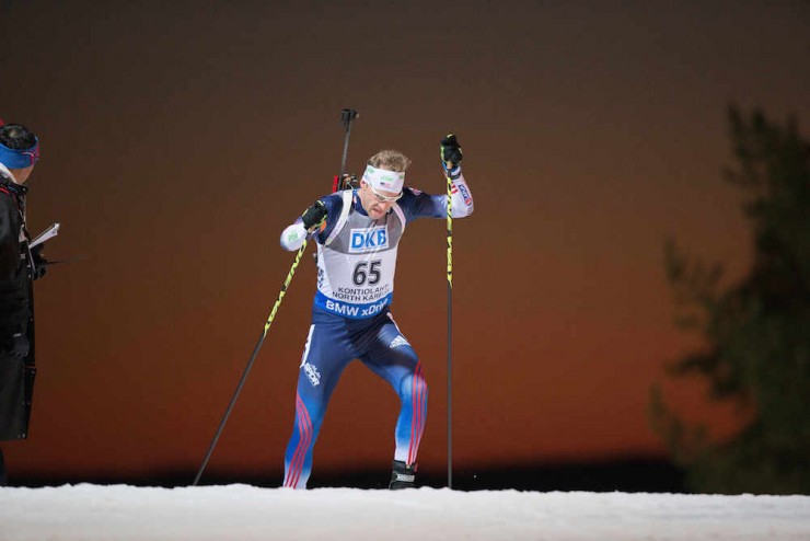 Lowell Bailey (US Biathlon) en route to 24th in the men's 20 k individual at 2015 IBU World Championships on Thursday in Kontiolahti, Finland. (Photo: USBA/NordicFocus)